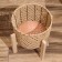 A set of wicker pots, 3 pcs 29x29x22 cm, col. Light beige
