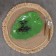 Serve dish "Liszt", 25 × 17 × 2 cm, green color