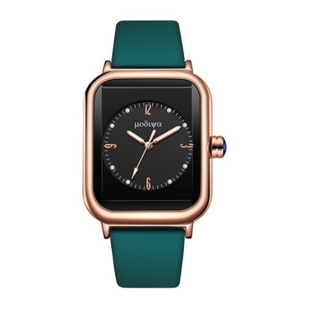 Women's watches female, dark green strap