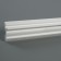 Ceiling skirting board 07017E, white 49x49x2000 mm