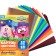 Cardboard color, A4, 15 sheets, 15 colors, coated, one -sided, in a folder, 220 g/m², Smeshariki