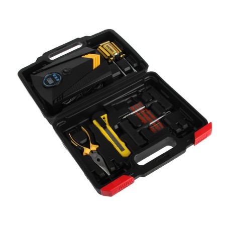 Fenox compressor with tire repair, flashlight and digital manometer, FAE2020-4