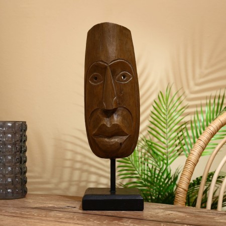 Mask "Leni" on a stand, Albezia 42 cm-1