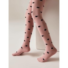 Pantyhose children's cotton CONTE KIDS TIP-Top, height 128-134 cm, pink color color