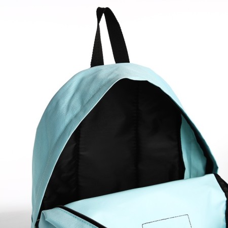 Young backpack from the textiles with lightning, the outer pocket, the color of the blue-5