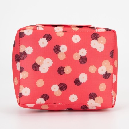 Cosmetic bag with lightning, red color-2