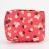 Cosmetic bag with lightning, red color