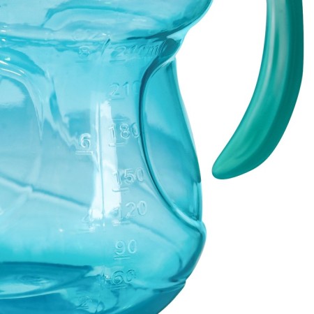 Drunker - children's impotance with a soft nose, 250 ml., With handles, green color-4