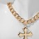 Piece "chain" Cross, Renaissance, Color Gold, 46 cm