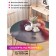 Tables on the table "Snowman", round, oxford, elastic band, size 120x120 cm, diameter 75-100 cm