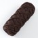 Knitting cord 100% polyester, width 4 mm 50m (chocolate)