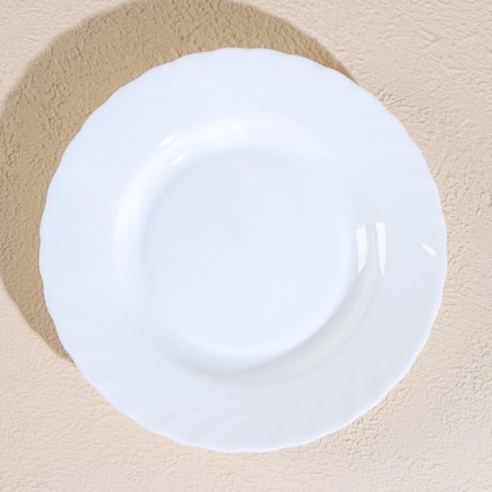 A set of soup plates Luminarc Trianon, 250 ml, d = 23 cm, glass ceramic, 6 pcs, white color-2