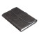 Deliciper of Leduced A5, 136 SENETE sheets, covering artificial leather, magnetic strap, replaced block, gray
