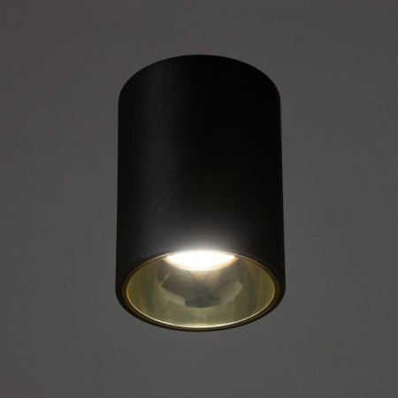 Rollfi Light 4000K 10W DIM220 IP54 Black gold 7.5x7.5x10cm-2