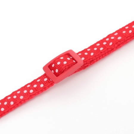 Two -layer collar with phasex "Golsu", 30 x 1 cm, red-6