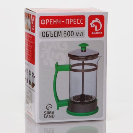 Know -hand jacket kettle - press "RIC", 600 ml, glass, brown color-5