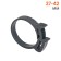 AIRLINE clamp, 37-42/9 mm, power gear castle, plastic P66, black