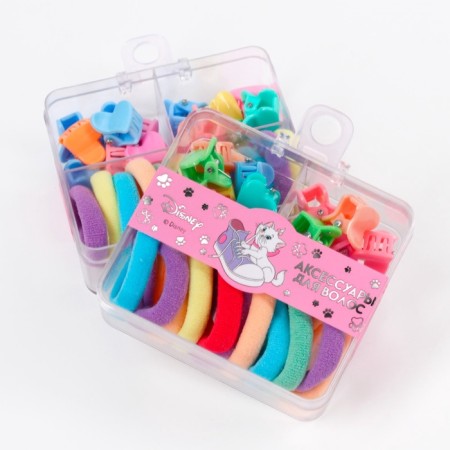 Gift set, hair gum 10 pcs, hairpin crab 10 pcs, cats aristocrats-1