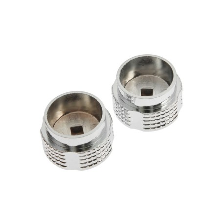 Set of flywheel ZEIN Z004, for a crane-box with a rod under a square, plastic, 2pcs, chrome-1
