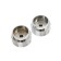 Set of flywheel ZEIN Z004, for a crane-box with a rod under a square, plastic, 2pcs, chrome