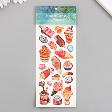 Plastic sticker "Pig. Sweets" 9.5x24.5 cm