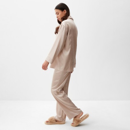 Female pajamas (shirt, trousers) KAFTAN "Leopard", Coffee, r.52-54-2