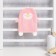 Lovelife hand towel "Penguin", col. Pink, 25x21 cm, 100% PE, microfiber 280 g/m2