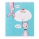 Notebook of 18 sheets in the “Funny Animals” cage, covered cartoon, mix