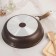 Pan, d = 26 cm, h = 6 cm, plastic handle, glass cover, anti -stick coating, color coffee marble