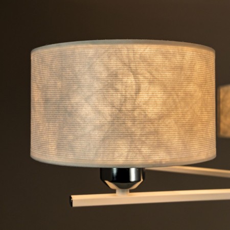 Suspended chandelier Citilux "Tilda" CL469170, 76x76x30 cm, 7x75W, E27, white color-9