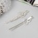 Invisible hair "Ebba" (set 2 pcs) butterfly, 6 cm, silver