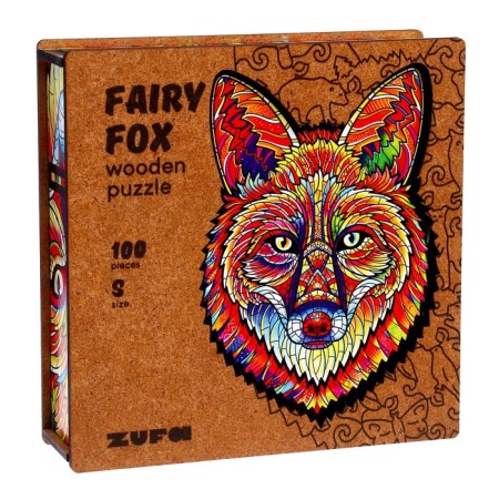 Wooden puzzle with a two -layer lid "Fairytale" s-4