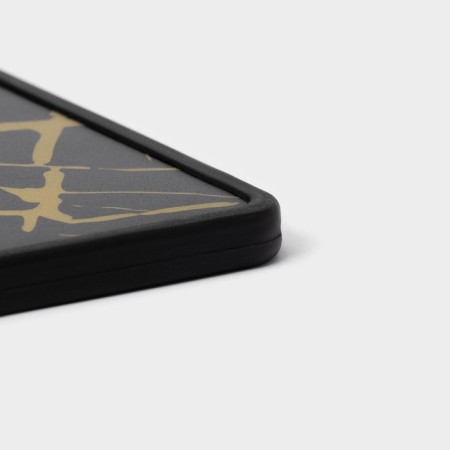 Board cutting shade "Obsidian and gold", rectangular, 30 × 20 cm, black color-2