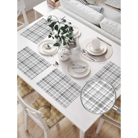 A set of napkins for setting the table "Ordinary vintage", rectangular, size 32x46 cm, 4 pcs-1