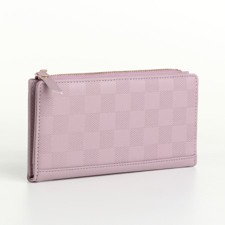 Women's wallet on magnets, pink color