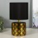 Birgit table lamp E14 40W black and gold 15x15x27 cm Risalux