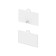 Topper for suspended strip tap 7.5 × 4 cm, white color