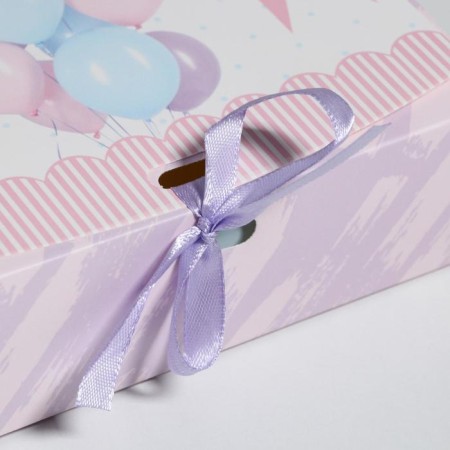 Gift folding box, packaging, “The best day”, 16.5 x 12.5 x5 cm-2