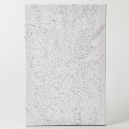 Picture on numbers with a subframe and a rubbing tropics, 20 x 30 cm-6