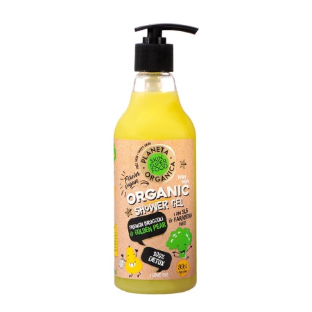 Shower gel Planeta Organica Food "100% Detox", 500 ml