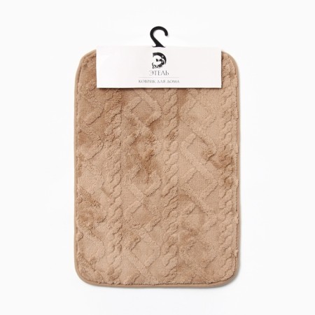 Bathroom mat Ethel "Pattern", col. Beige, 40x60 cm-6