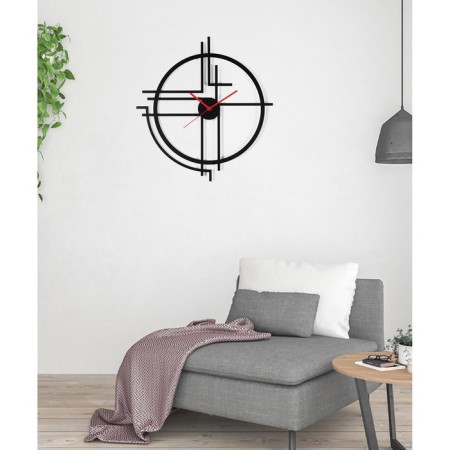 Wall clocks of metal "straight lines", silent, d-40 cm, aa-3