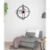 Wall clocks of metal "straight lines", silent, d-40 cm, aa