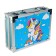 Set for drawing, in a suitcase, blue