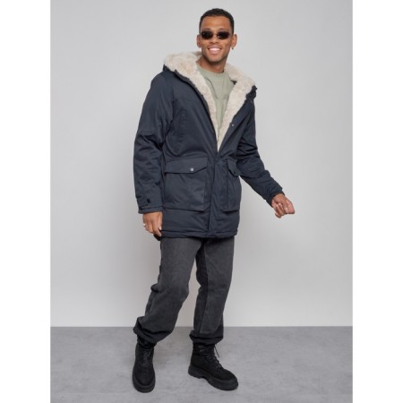 Winter male park, size 54, dark blue color-8