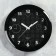 Wall clock, series: classic, smooth move, d = 29 cm, black rim