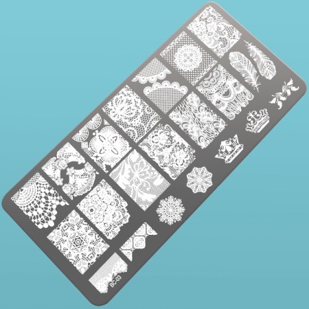 Stamping disk Metal "Light Peryshko", 12 × 6 cm-2