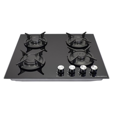 Hlect surface Maunfeld EGHG.64.1CB/G, gas, 4 burners, color black glass-2