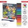 Plasticine 12 colors, 180 g, Erichkrause "Prostokvashino", with a glass, in cardboard packaging