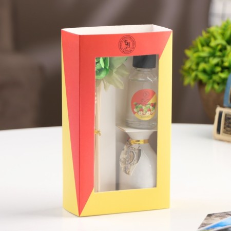 Gift set with a diffuser "Vase with a flower", aroma of an apple, "Wealth of aroma"-6